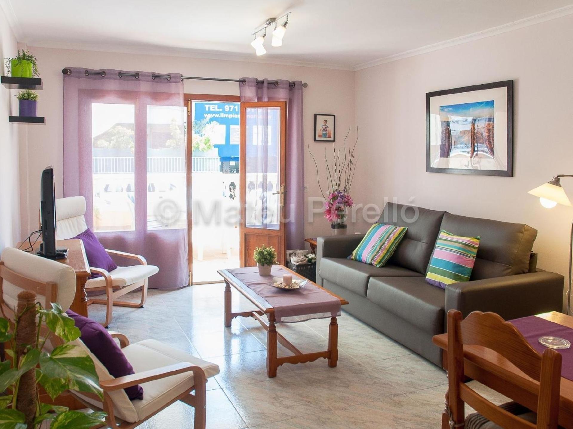 Wohnung In Son Baulo Mit Terrasse, Garten Und Grill Can Picafort  Buitenkant foto