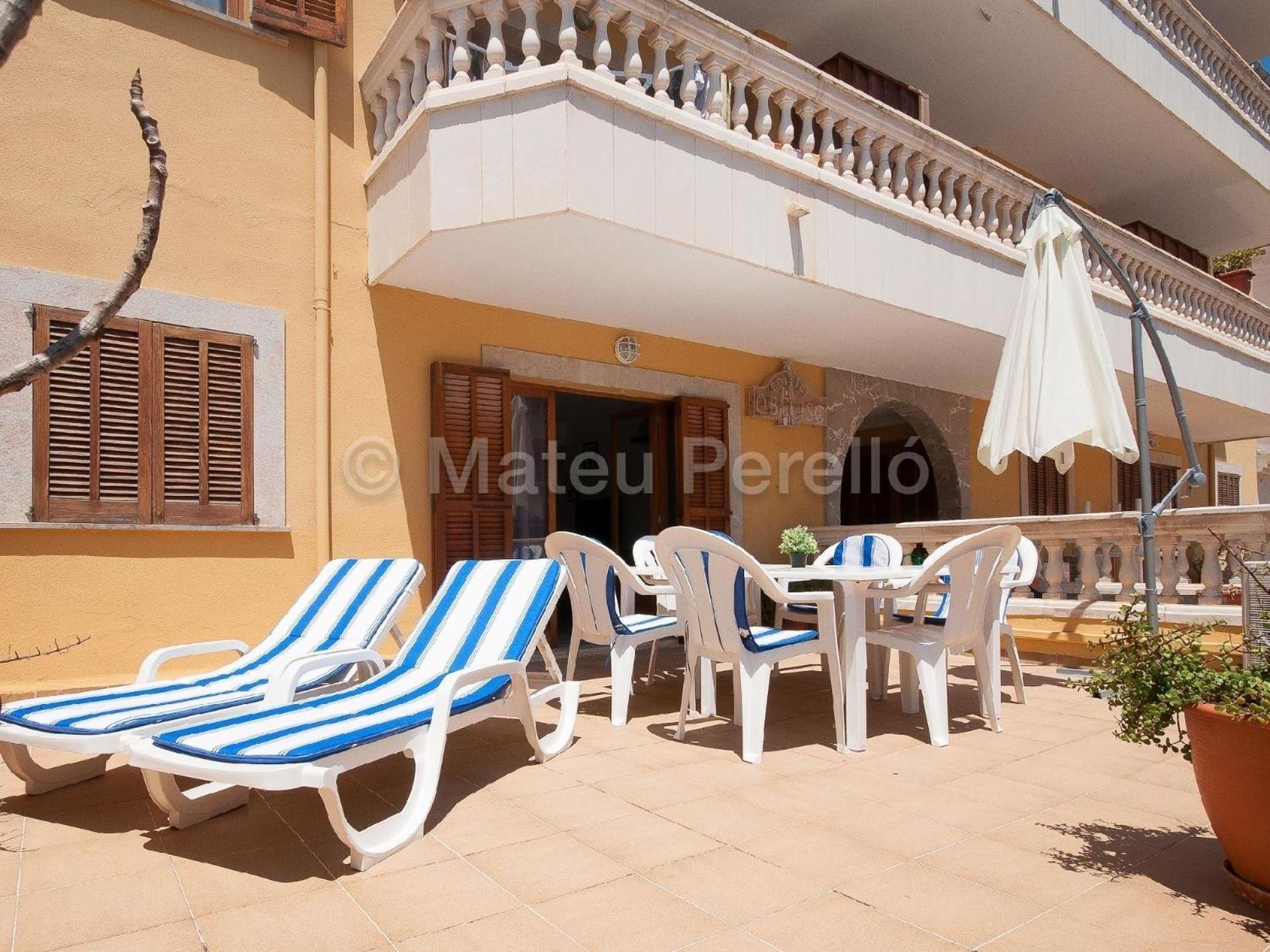 Wohnung In Son Baulo Mit Terrasse, Garten Und Grill Can Picafort  Buitenkant foto